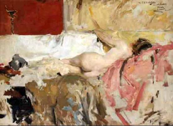 Joaquin Sorolla Female Nude oil painting picture